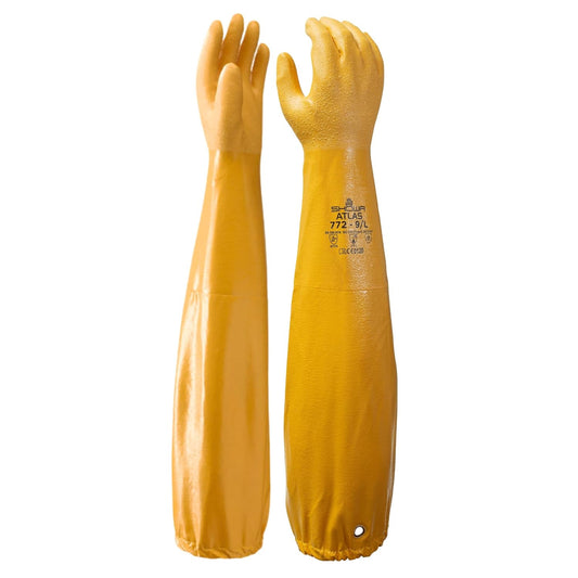 5er Pack Showa 772 Chemikalienhandschuhe lang